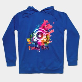 Funky Vibe, Watercolour Painting Hoodie